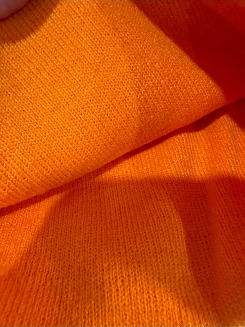 Herschel Supply Company Bright Orange Folded Cuff Beanie with Logo